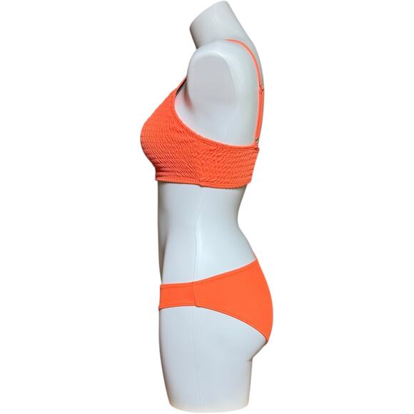 Cabana del Sol Bikini Bright Neon Orange Small - Picture 3 of 8